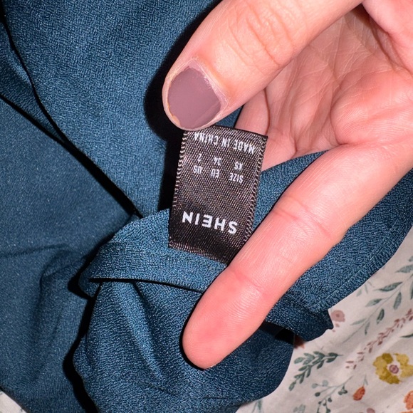 Shein teal blouse - Picture 2 of 2